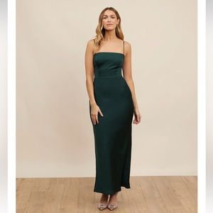 Park & Fifth “Maxine” Dress in Hunter Green